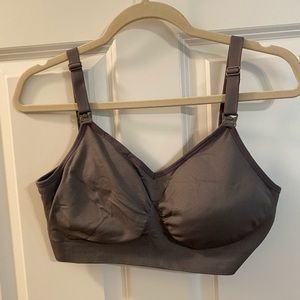 Grey Nursing Bra